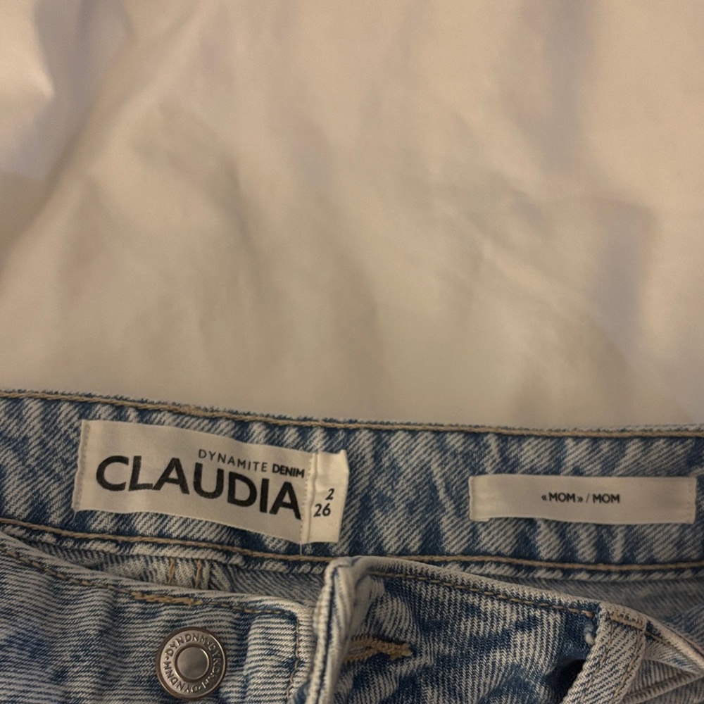 Dynamite Claudia Mom Jeans - Light Blue Denim